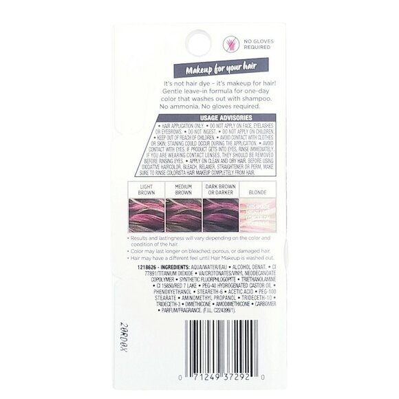 4X L'Oreal Paris Colorista Hair Makeup, 1 Day Color for Brunettes & Black Hair - Picture 3 of 7